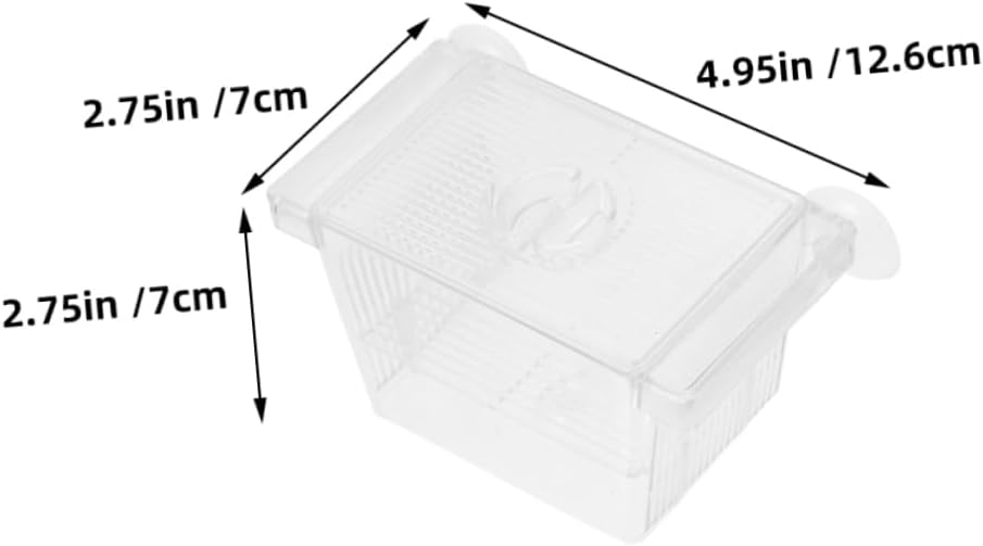 Milisten 4pcs Double-Layer Betta Fish Breeding Box Self-Floating Fry Incubator Fish Tank Divider for Aquarium