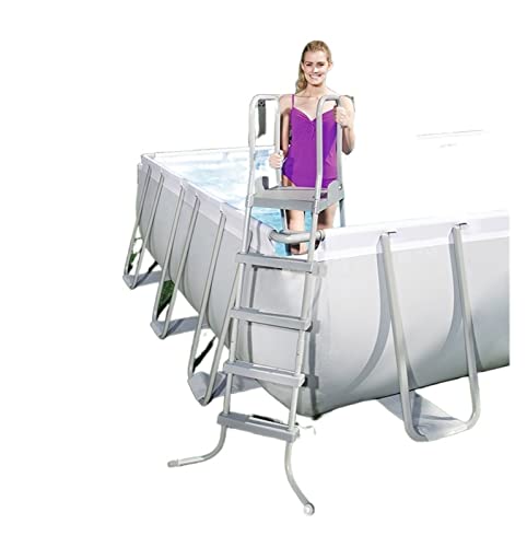 Escalera para piscina Escalera Mecánica For Piscina, Escalera For Piscina, Escalera Mecánica De Doble Cara, Escalera A Juego For Piscina Paneles laterales sólidos para mayor resistencia(137cm)