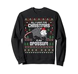 Photo Gallery opossums lover christmas possum ugly xmas maglione felpa Photo Gallery opossums lover christmas possum ugly xmas maglione felpa