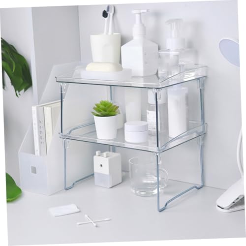 Estante de almacenamiento multiuso estantes apilables de mesa 3