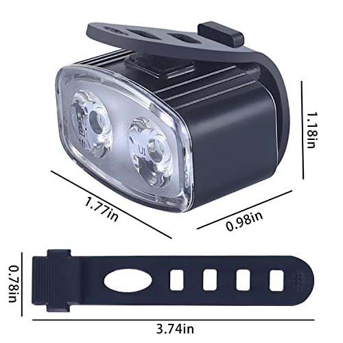 Kunhe Bk4 Usb Rechargeable Bike Light Set Super Bright Bicycle Lights Bike Lights For Kids Front Headlight And Back Taillight #TOP7