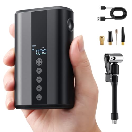 AUMEANTAR Mini Bike Pump, 32s Fast Inflate Bike Pump with