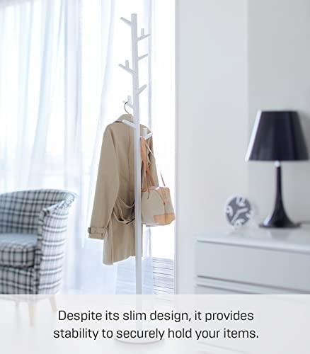 Yamazaki Home Tree/Standing Hat Hanger | Steel | Coat Rack, One Size, White #TOP3