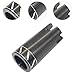 Fishing Rod Gimbal Butt Cushion Anti Slip Metal Comfortable Grip Protective Cover Fishing Tackle for Rod Holder Rod Building, Black