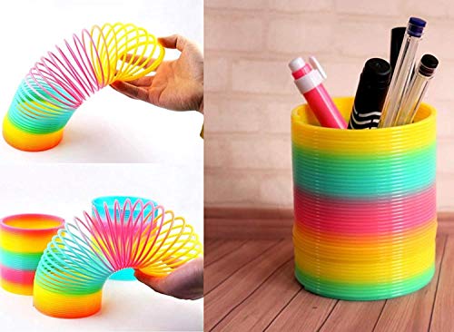 image for WisdKids SCOTON Jumbo Rainbow Coil Spring Toy, Classic Novelty and Col