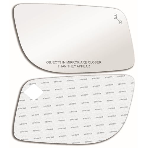 Blind Spot Mirror Glass with ADHESIVE for 2009-2016 LINCOLN MKS Passenger Side View Right RH