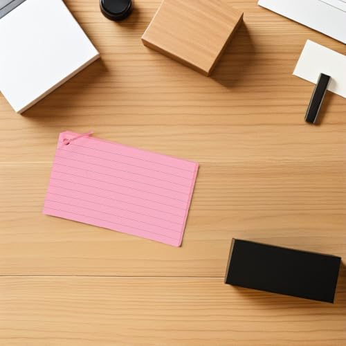 ERINGOGO 600pcs Color Coded Lined Index Cards Flashcards with Ring Binder for Study Sessions and Office Use, Paper Material for Students, 3x5 Inch Vocabulary Note Cards for Efficient - Image 7