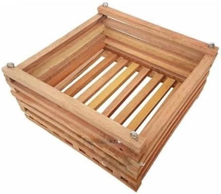 Cachepô De Madeira Quadrado Para Plantas E Orquídeas Tam. Gg