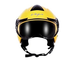 Vega Verve Open Face Helmet (Women's, Yellow, L)