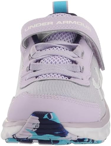 Under Armour Girls Pre-School Assert 9 Alternate Closure Running Shoe, (502) Nebula Purple/Sonar Blue/White, 1 Little Kid | Image 1