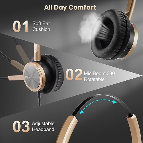 Mairdi M809DGQD002 Phone Headset With Rj9 & 3.5Mm Jacks thumb #4