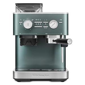 KitchenAid, KES6551 Semi Automatic Espresso Machine w/Burr Grinder, 2.5L, Juniper