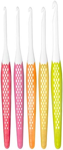 Prym Ergonomics Crochet Hook Set, Small (E, G, 7, H, J) - 1
