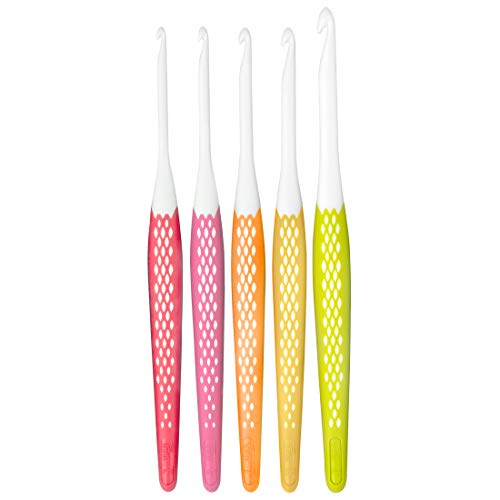 Prym Ergonomics Crochet Hook Set, Small (E, G, 7, H, J) by Prym - Image 2