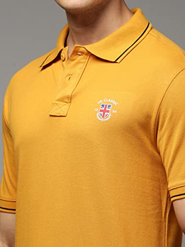 Image of ONN UK Classic Men's Premium Combed Cotton Polo Collar Half Sleeves Solid T-Shirt |
