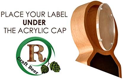 Miniatura 6 de TESLYAR Manijas grandes de madera para grifo de pizarra Kegerator, bar, restaurante, cervecería, artesanía, mango de cerveza para todos los amantes