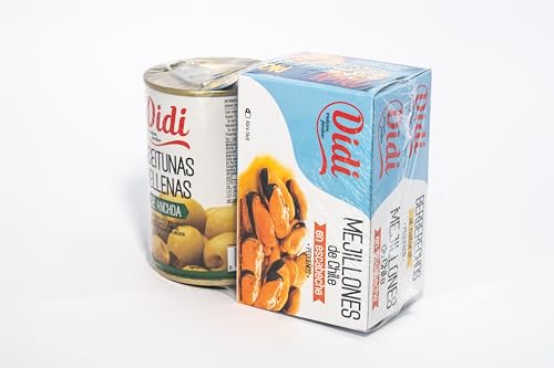 DIDI PACK-3 APERITIVO DIDI (berberecho,mejillones, aceitunas rellenas)