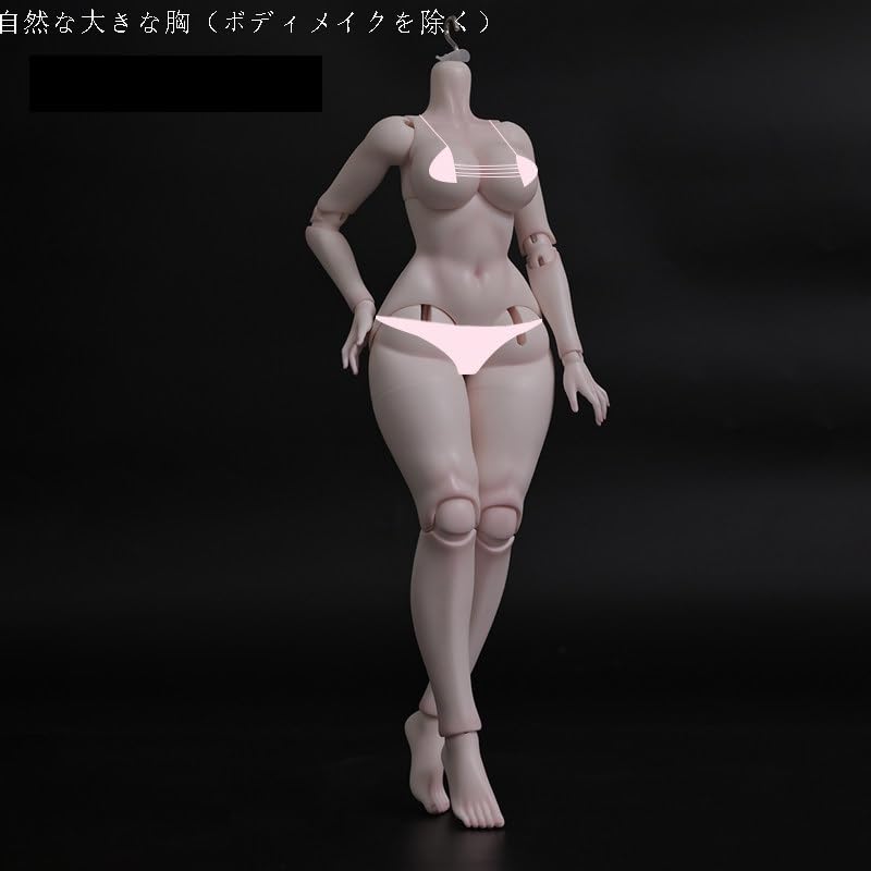 Amazon.co.jp: BJDドール 1/4球体関節女性素体 41.0cm 樹脂製 大小胸
