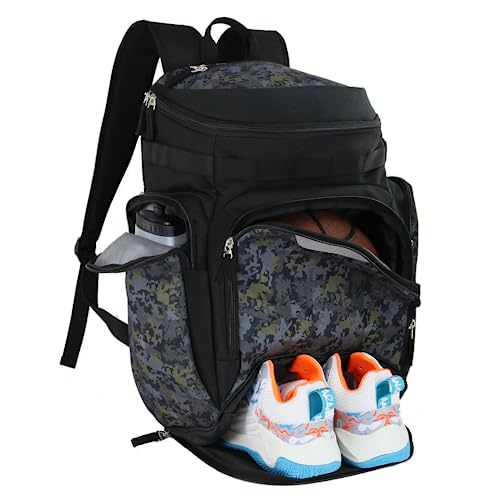 Basketball Backpack With Ball And Shoes Compartment Fit Volleyball