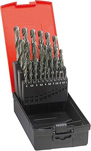 Format Spiralbohrer-Set DIN338 HSS geschliffen Typ N 1-10mm