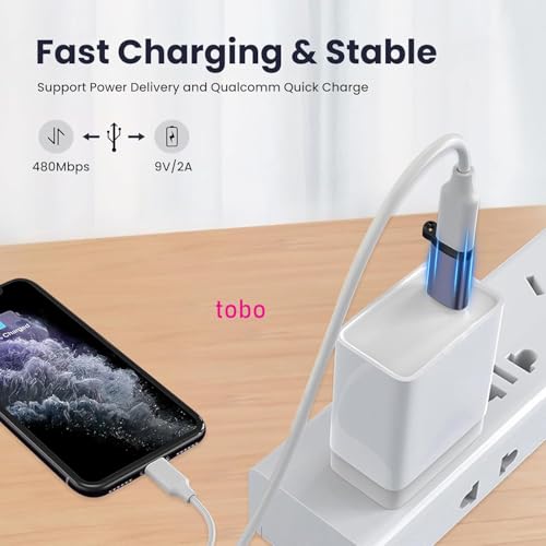 Image of Tobo USB-C to Micro USB Adapter, USB Type C Female to Micro USB Male Converter USB C to Micro B 2.0 Charge & Data Sync Compatible with Samsung Galaxy S7 S6 J7 Note 5 Kindle Ps4 and More-TD-1300CC