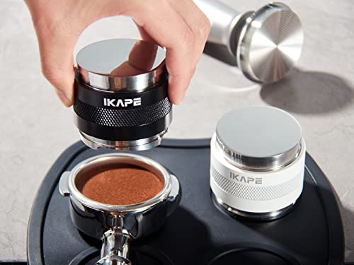 Ikape Coffee Products, 58Mm Coffee Distributor & Hand Tamper, Adjustable Depth Espresso Distributor Fits All 58Mm Espresso Portafilter, Compatible With Rancilio, Gaggia Bottomless Portafilter (Black) #TOP4