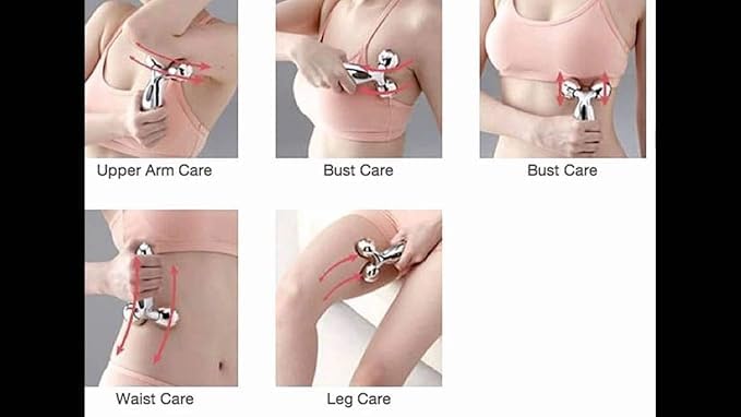 Acufitness acupressure product Acufitness AcupressSure Multi 3D Massager ROLRR 360 Rotate Silver Thin Face Full Body Shape Shape Lifting Rinkle Remover Facial Massage Relaxation tool Acufitness acupressure product Acufitness AcupressSure Multi 3D Massager ROLRR 360 Rotate Silver Thin Face Full Body Shape Shape Lifting Rinkle Remover Facial Massage Relaxation tool