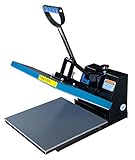 Fancierstudio DG Digital Heat Press Industrial-Quality Digital 15-by-15-Inch Sublimation T-Shirt Heat Press, Black DG Heat Press Black Blue
