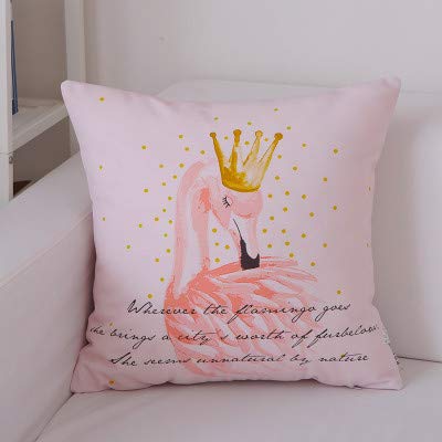 Oreiller de chevet contre le mal de dos WLLLO, coussin de taille et taie flamant rose