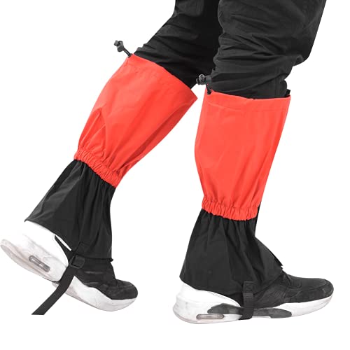 KTM Healthcare® Waterproof Anti-Tear Leg Gaiters, 13.8×7.1in Hiking Gaiters, Anti-Snow for Winter Outdoor Activities Skiing Camping Hiking Climbing