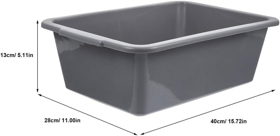 Alipis Plastic Organizing Box Thickened Rectangular Utility Storage for Kitchen for Food Classification Fruit Washing and Meal Prep Plastic Material