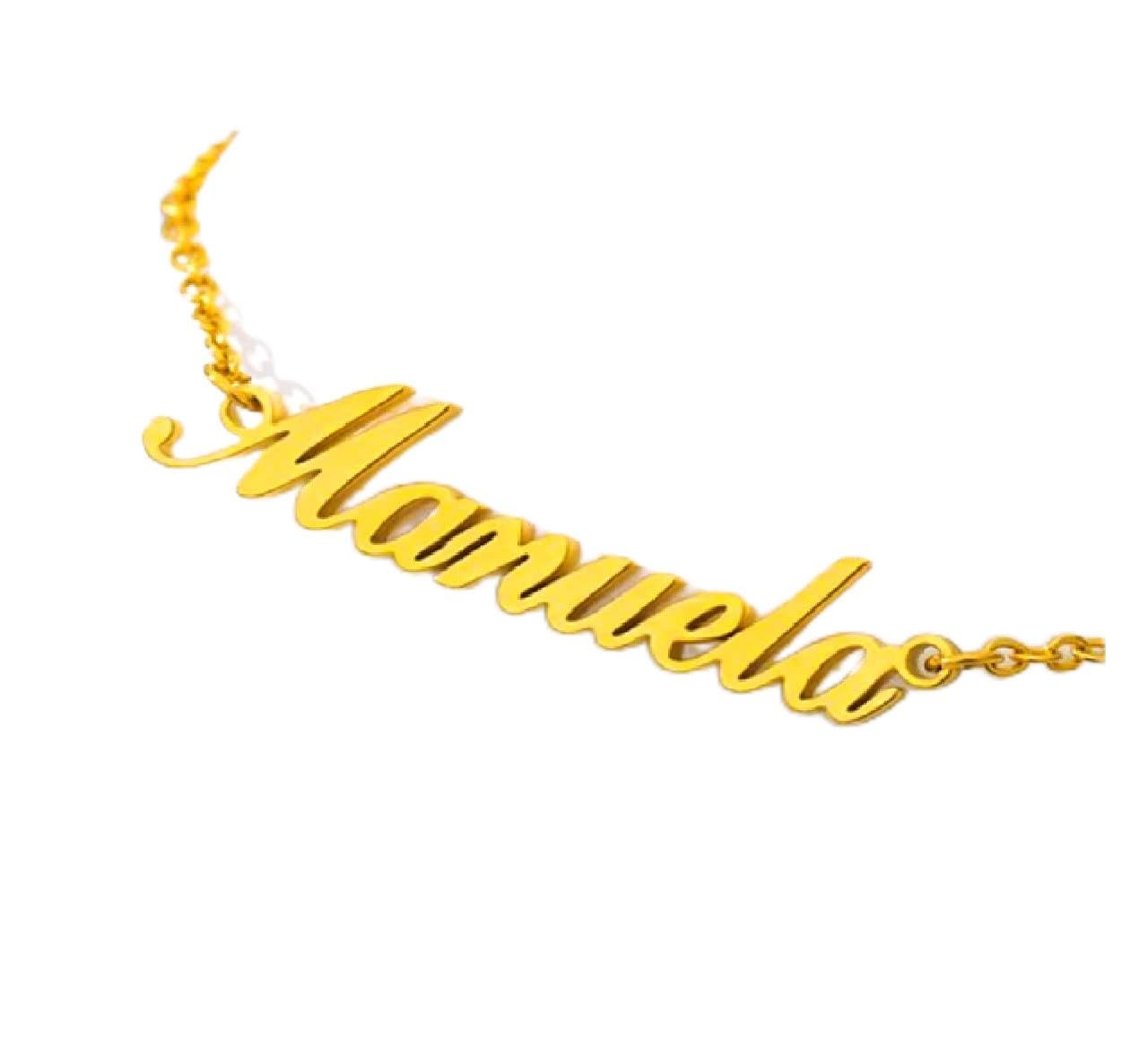 YAM ARTS Personalized/Customized Single Name Bracelet for Women and Men (Gold/Silver) / Necklace With Ur name Or Love One Name With 24k Gold Plating And lazer Engraved Finish (B09N2QL9BT) Amazon Price History, Amazon Price Tracker