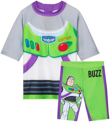 Get Trend Jongens Zwemkostuum Set 2-delig Zwemkleding Rash Guard Top en Zwembroek Peuters Kinderen Zwempak voor Strand Zwembad Vakantie-essentials, 3-4 jaar