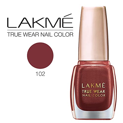 Image of Lakme True Wear Nail Color, Shade RC102, 9 ml