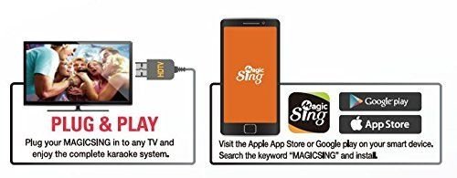 image for 2018 Magic Sing E5 WiFi Two Wireless Karaoke Mics Free 12K English son
