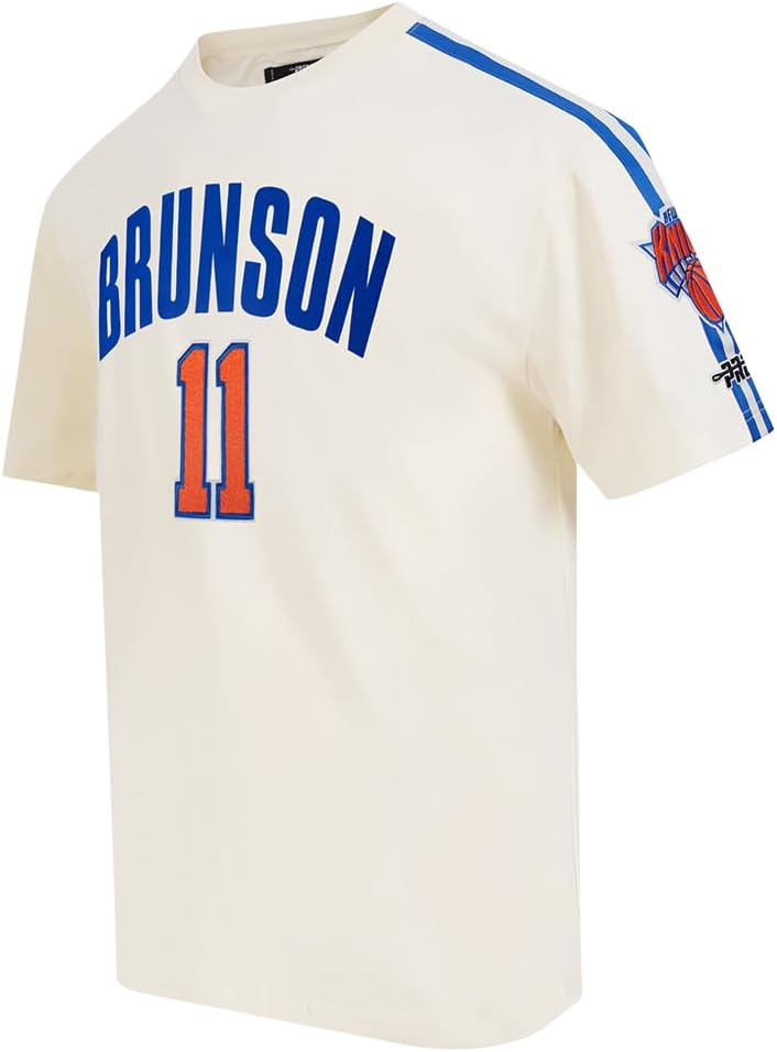 Pro Standard Mens NBA New York Knicks Classic Player Short Sleeve Taping Tee