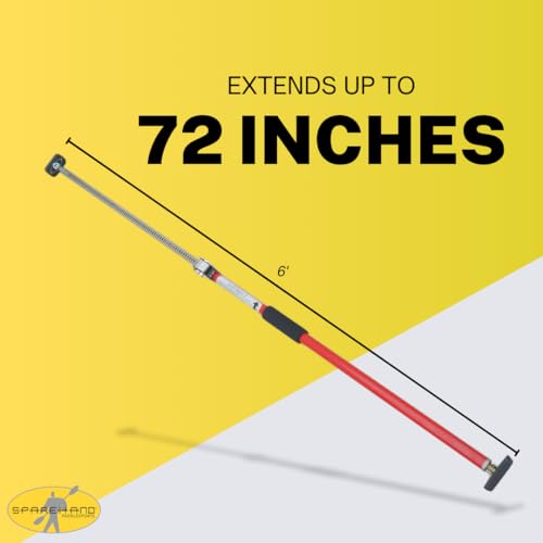 Heavy Duty Truck Cargo Bar - Adjustable QSP-360 Truck Bed Organizer with Weight Capacity 175 lbs. - Self-Locking Spring Ratchet Load Lock Bar - Extends 3.6 to 6 Ft, Ideal for Car, SUV & Truck - Thumbnail 2
