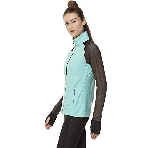 Image of PINACOLADA Women Netted Thumb Hole Sports Jacket