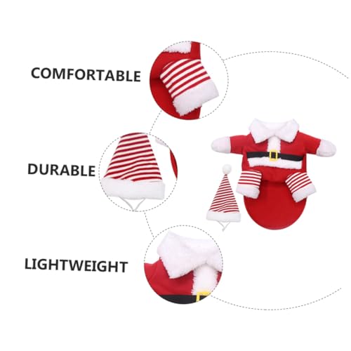 Disfraz para perro Santa Claus XS rojo DOITOOL miniatura 5