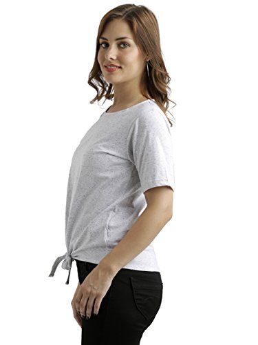 Image of Miss Chase Women's Grey Knotted Top