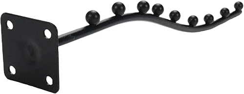 Miniatura 5 de 4 piezas de percha ondulada en cascada para montaje en pared, perchero para ropa, trajes, 9 cuentas, gancho de exhibición de ropa con tornillos para