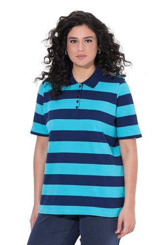 Polo femme Ulla Popken à col polo classique et manches mi-longues