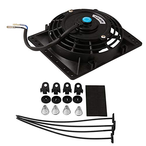Ventole di raffreddamento per radiatore da 6 pollici Slim 650CFM Universale Slim Pull Push 12V 80W Sostituzione Diretta Ventola Elettrica con Kit di Montaggio