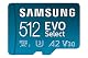microSD-Karte 512 GB Samsung EVO Select mit SD-Adapter