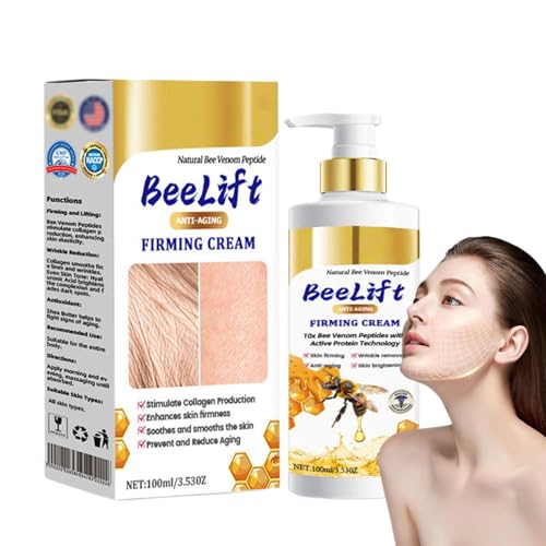 Crema Facial Antiarrugas, Crema Reafirmante De La Piel Con Veneno De Abeja, Crema Facial Antienvejecimiento Para Todo Tipo De Piel, Crema Reafirmante De La Piel, Humectante Facial De Día Y De Noche