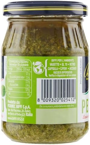 Biffi – Pesto alla Genovese 190 g mit 100% italienischem Basilikum – Multipack (3x190 g)