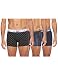 Produktbild JACK & JONES Herren Jachenrik Trunks 3 Pack Noos Boxershorts, Mehrfarbig (Black Detail Navy Blazer), Large