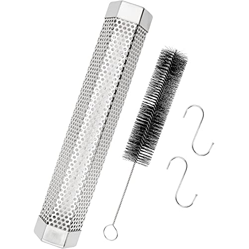 CENPEK Boîte de fumoir à gaz en acier inoxydable pour barbecue électrique, gaz, charbon de bois, facile pour le chauffage ou le froid, meilleur accessoire de barbecue et fumoir