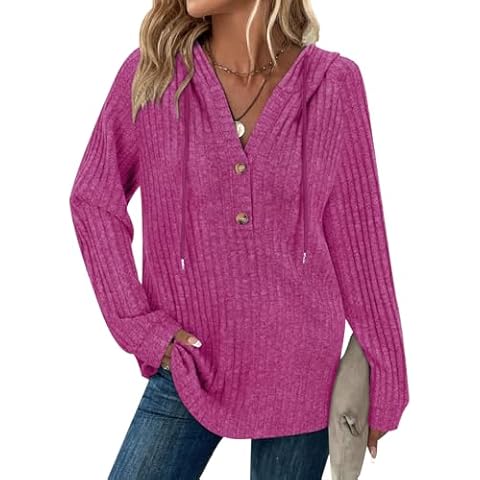 Syphiby Women's Long Sleeve Hooded Sweatshirt Cover