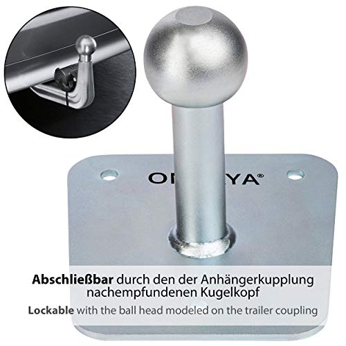 ONVAYA® Wandhalterung für Fahrradträger | Fahrradträger Halterung mit Kugelkopf | Wandhalter für Fahrradheckträger | verzinkt & rostfrei (Wandhalterung für Fahrradträger)